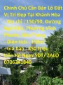 Chính Chủ Cần Bán Lô Đất  Phường Vĩnh Phước, Nha Trang