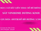 bán đất sổ đỏ chính chủ giá siêu rẻ nằm ngay trung tâm phát triển kinh tế quận Dương Kinh- Hải