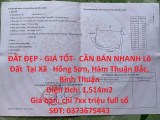 ĐẤT ĐẸP - GIÁ TỐT-  CẦN BÁN NHANH Lô Đất  Tại Xã   Hồng Sơn, Hàm Thuận Bắc, Bình Thuận