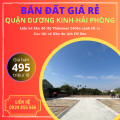 Bán đất Sổ đỏ Hòa Nghĩa cạnh Vinhomes Dương Kinh giá 495tr/ lô.