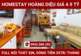 Cần bán Homestay Hoàng Diệu - Dòng tiền khủng 35-40tr/tháng - Gía 4 tỷ 9