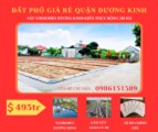 Bán đất phố quận Dương Kinh sát vinhomes. giá chỉ 495tr bao chi phí sang tên.