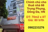 ✨Chính chủ cho thuê nhà 66 Trung Phụng, Đống Đa, Hà Nội; 80tr/th; 0982233276