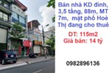 ⭐Bán nhà KD đỉnh, 3,5 tầng, 88m, MT 7m,  mặt phố Hoè Thị đang cho thuê, 14 tỷ; 0982896136