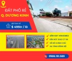 Bán lô đất giá 495tr/lô nằm trên mặt trục phố ngay ủy ban phường quận Dương Kinh HP