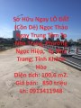 Sở Hữu Ngay LÔ ĐẤT (Cồn Dê) Ngọc Thảo Ngay Trung Tâm Tp Nha Trang, Tỉnh Khánh Hòa