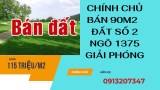 Chính chủ cần bán gấp lô đất 90m2 ngõ 1375 Giải Phóng, Hoàng Mai, Hà Nội