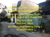 ĐẤT ĐẸP - GIÁ TỐT - CHÍNH CHỦ Cần Bán Gấp Lô Đất Đẹp Vị Trí Tại TP Thủ Đức, HCM