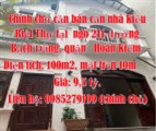 Chính chủ cần bán căn nhà Kiểu Biệt Thự tại  ngõ 211 đường Bạch Đằng, quận   Hoàn Kiếm.