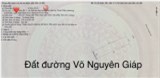 Đất mặt tiền Võ Nguyên Giáp , 6x26=157m2 ,H:Đông,giá: 21 tỷ