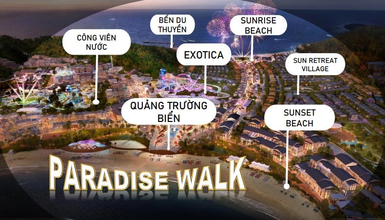 Phố thương mại Paradise Walk - điểm đến hấp dẫn của giới đầu tư