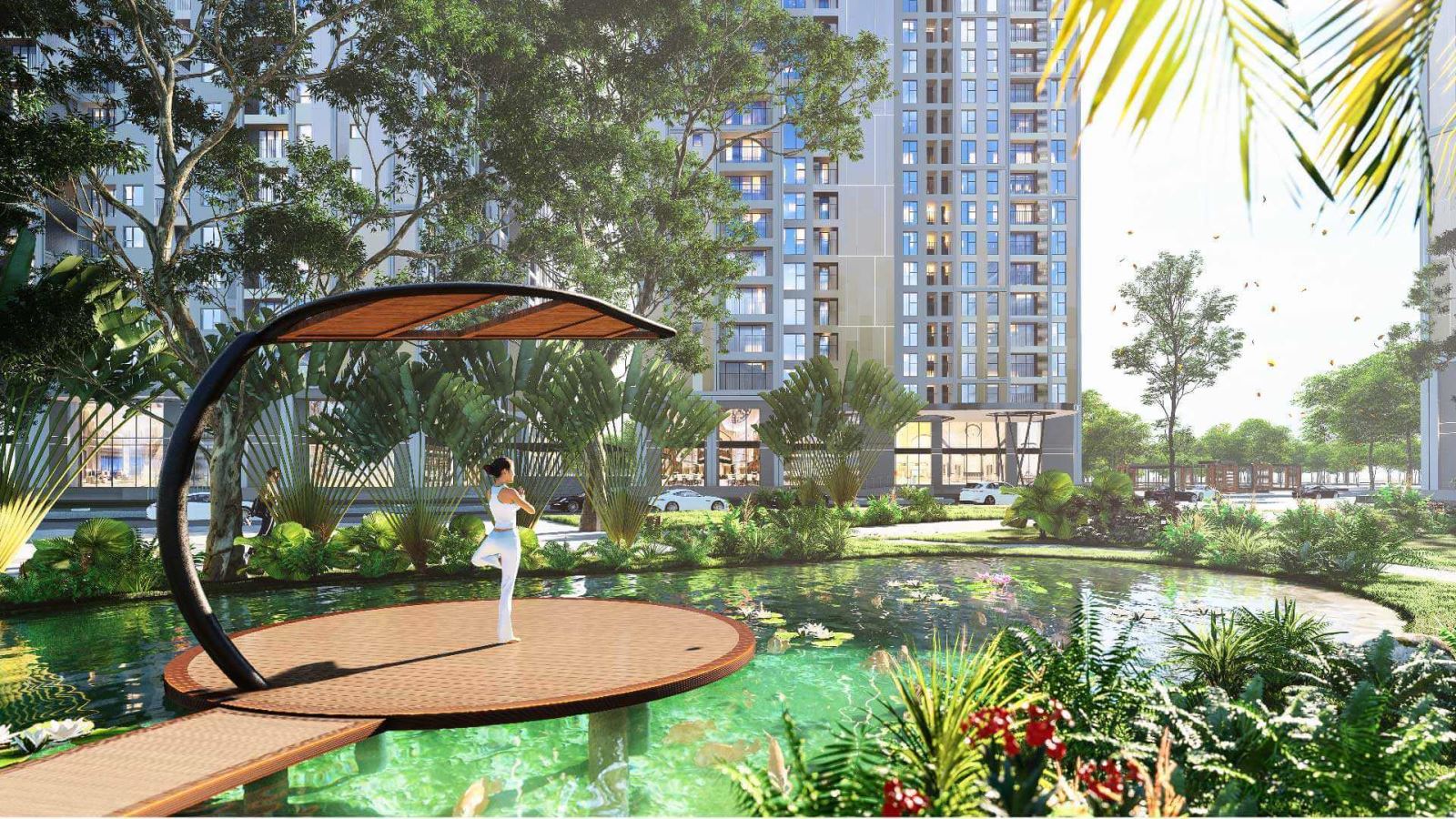 Trồng cây và tập golf ngay tại ban công giúp quên hết muộn phiền