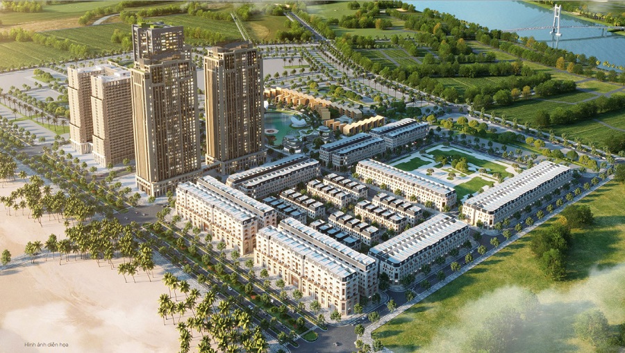 Biệt thự hai mặt tiền đường siêu sang sát biển thu hút khách hàng