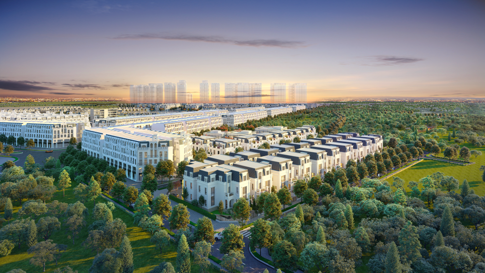 Vẻ đẹp của biệt thự có hầm tại đại đô thị Hinode Royal Park