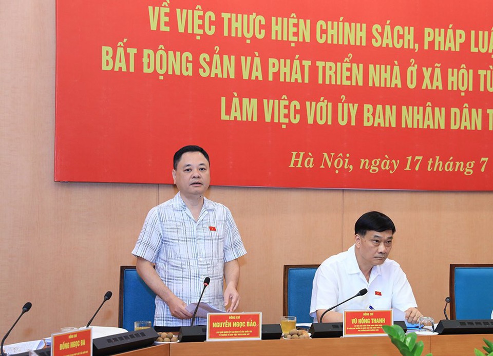 Chủ tịch Hà Nội Trần Sỹ Thanh kiến nghị không phân biệt nhà ở xã hội hay thương mại