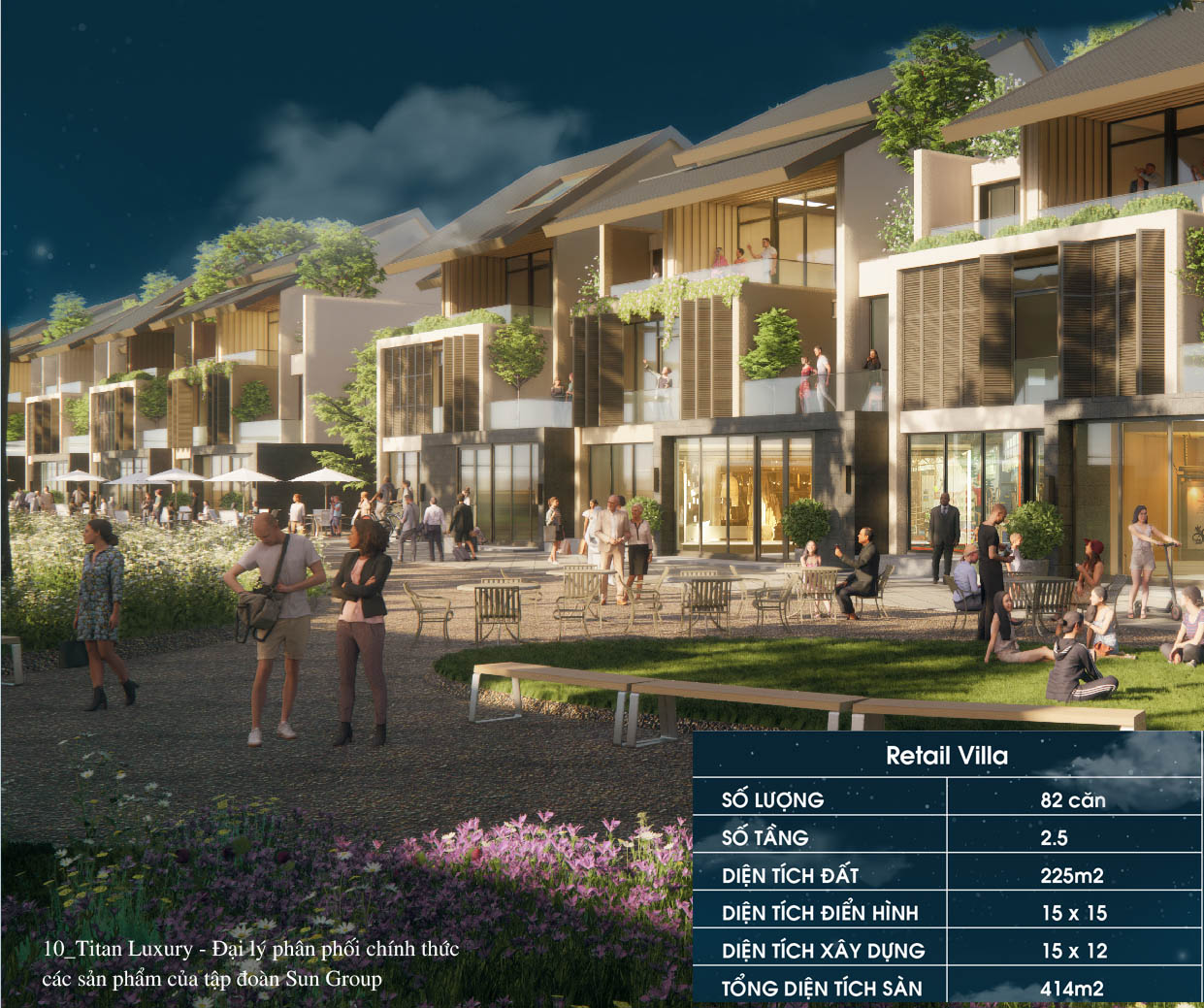 Chất thương mại, nghỉ dưỡng tại Shop Villa – Sun Secret Valley